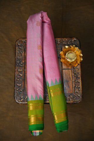 GADWAL PURE SILK GAP BORDER HANDLOOM SAREE