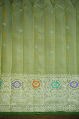 GADWAL PURE SILK MEENAKARI TURNING BORDER SAREE