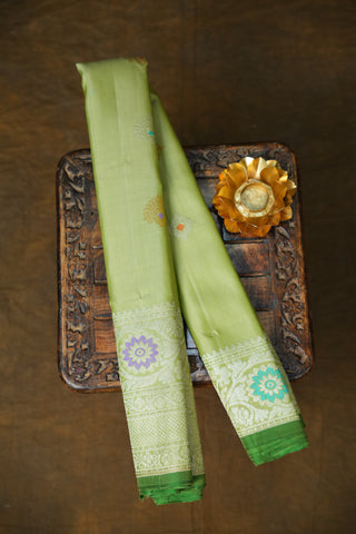 GADWAL PURE SILK MEENAKARI TURNING BORDER SAREE