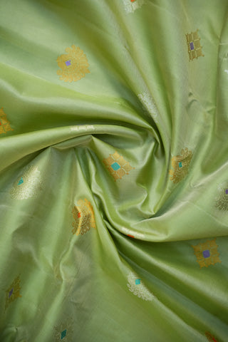 GADWAL PURE SILK MEENAKARI TURNING BORDER SAREE