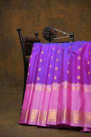 GADWAL PURE SILK GAP BORDER HANDLOOM SAREE