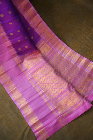 GADWAL PURE SILK GAP BORDER HANDLOOM SAREE