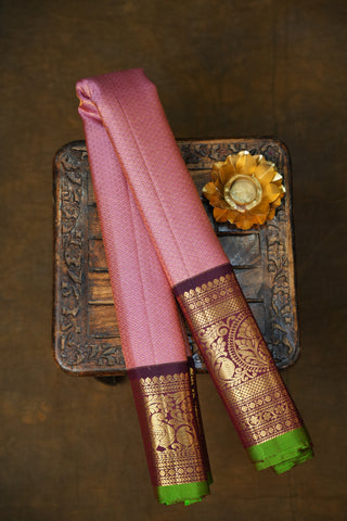 GADWAL PURE SILK BROCADE HANDLOOM SAREE