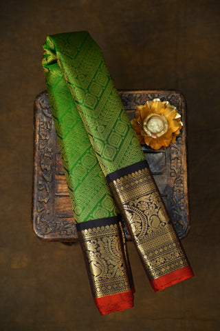 GADWAL PURE SILK BROCADE HANDLOOM SAREE