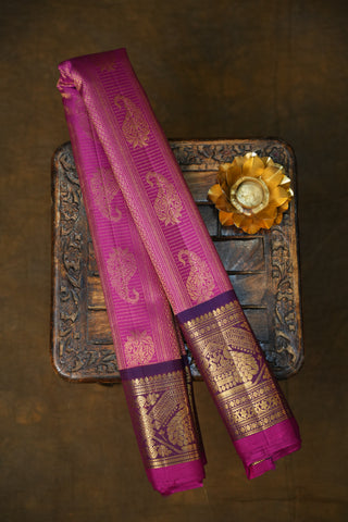 GADWAL PURE SILK BROCADE HANDLOOM SAREE