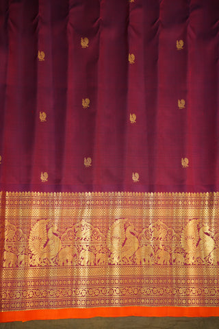 GADWAL PURE SILK BROCADE HANDLOOM SAREE