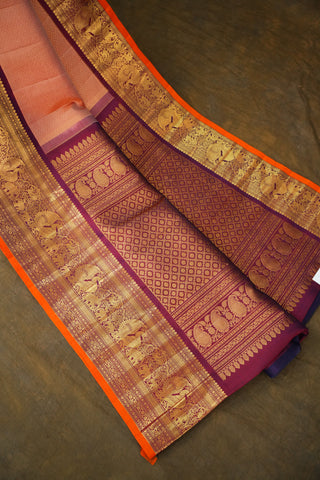GADWAL PURE SILK BROCADE HANDLOOM SAREE