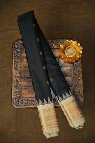 GADWAL PURE SILK SMALL BORDER HANDLOOM SAREE