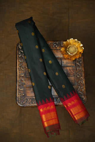 GADWAL PURE SILK SMALL BORDER HANDLOOM SAREE