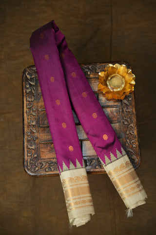 GADWAL PURE SILK SMALL BORDER HANDLOOM SAREE