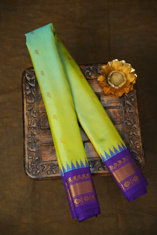 GADWAL PURE SILK SMALL BORDER HANDLOOM SAREE