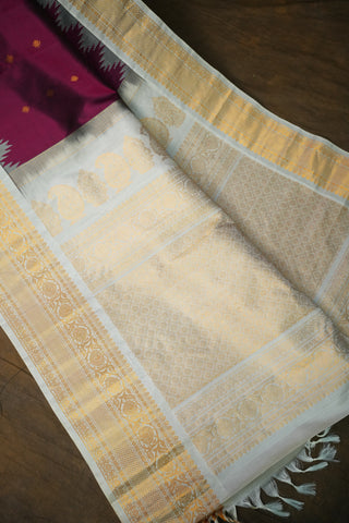 GADWAL PURE SILK BORDER HANDLOOM SAREE