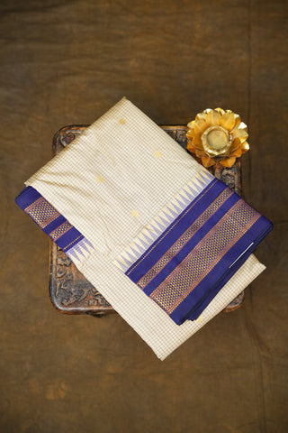 NARAYANPET CHECKS PURE SILK SAREE