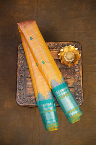 GADWAL PURE SILK CHECKS HANDLOOM SAREE