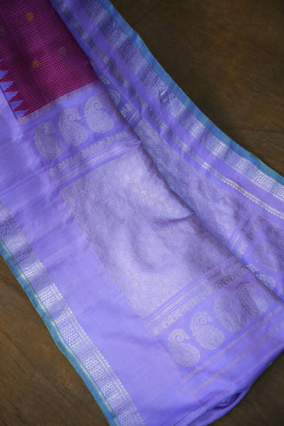 GADWAL PURE SILK GAP BORDER HANDLOOM SAREE