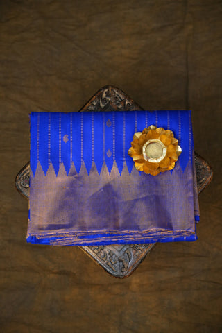 GADWAL PURE SILK TISSUE BORDER HANDLOOM SAREE