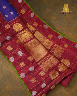 GADWAL PURE SILK BOLD BORDER HANDLOOM SAREE