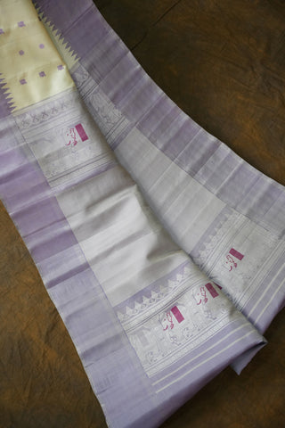 GADWAL PURE SILK PLAIN BORDER HANDLOOM SAREE