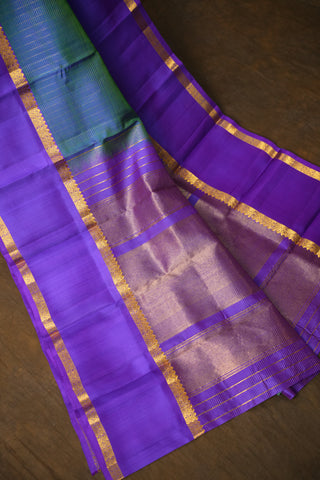 KANCHIPURAM PURE SILK CHECKS HANDLOOM SAREE