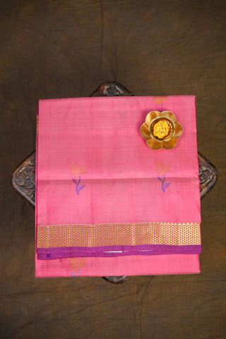 KANCHIPURAM PURE SILK SMALL BORDER SAREE