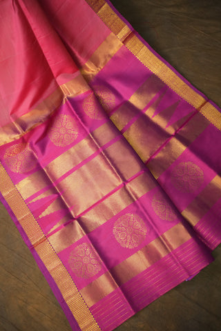 KANCHIPURAM PURE SILK SMALL BORDER SAREE