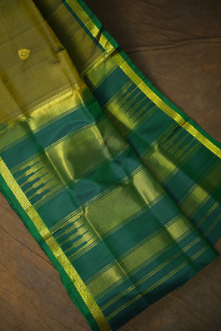 KANCHIPURAM PURE SILK SMALL BORDER SAREE
