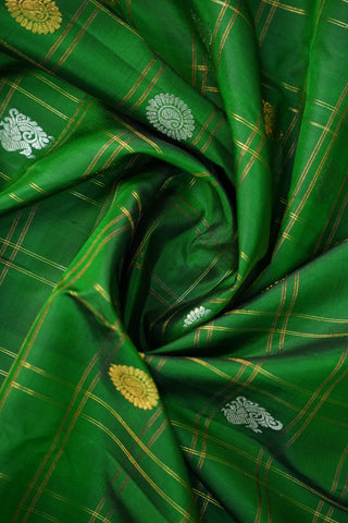 GADWAL PURE SILK CHECKS HANDLOOM SAREE