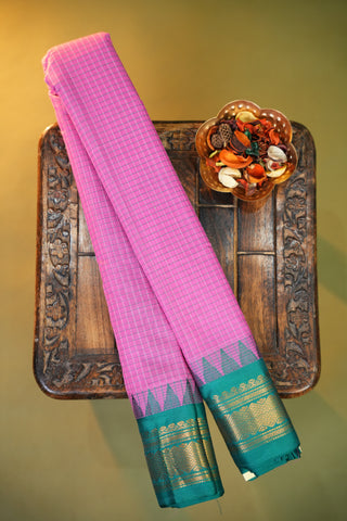GADWAL PURE COTTON CHECKS SAREE