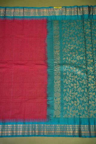 GADWAL PURE COTTON CHECKS SAREE