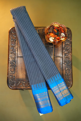 GADWAL PURE COTTON CHECKS SAREE