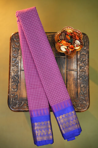 GADWAL PURE COTTON CHECKS SAREE