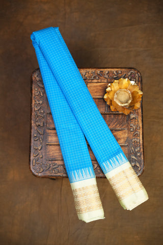 GADWAL PURE COTTON CHECKS SAREE