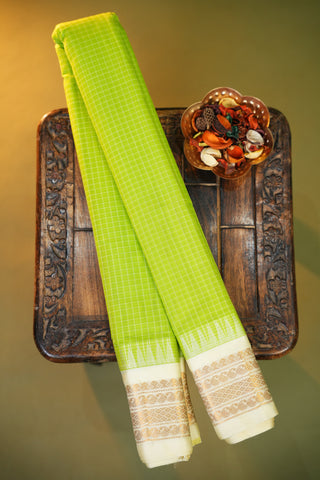 GADWAL PURE COTTON CHECKS SAREE