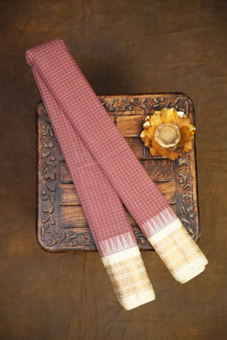 GADWAL PURE COTTON CHECKS SAREE