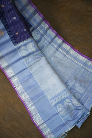 GADWAL PURE SILK GAP BORDER HANDLOOM SAREE