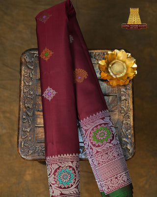 GADWAL PURE SILK TURNING BORDER BROCADE SAREE