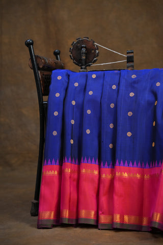 GADWAL PURE SILK GAP BORDER HANDLOOM SAREE