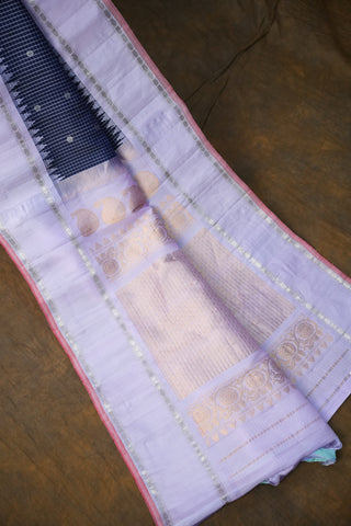 GADWAL PURE SILK GAP BORDER HANDLOOM SAREE