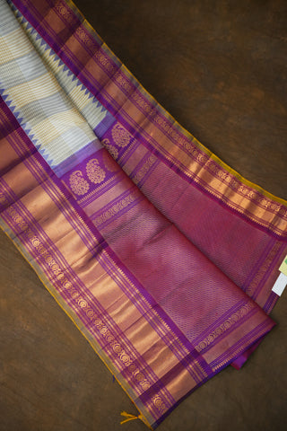 GADWAL PURE SILK CHECKS HANDLOOM SAREE