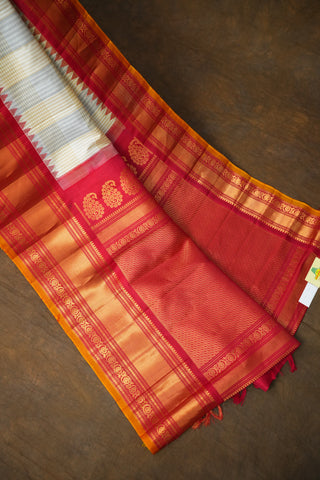 GADWAL PURE SILK CHECKS HANDLOOM SAREE