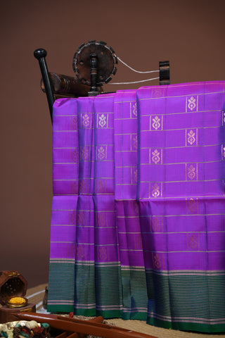 KANCHIPURAM PURE SOFT SILK SAREE