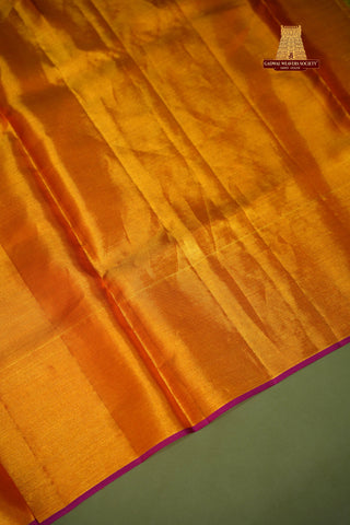 KANCHIPURAM PURE SILK TISSUE BROCADE SAREE