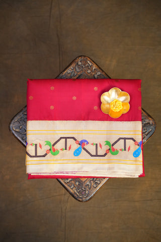 GADWAL TISSUE PURE SILK PAITHANI HANDLOOM SAREE