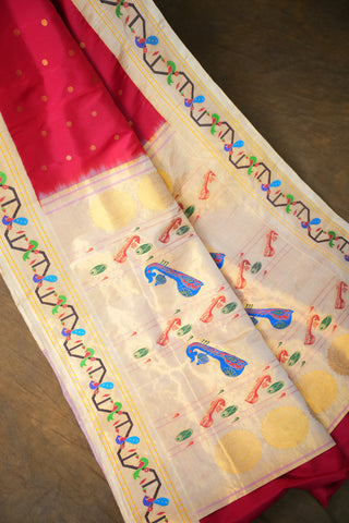 GADWAL TISSUE PURE SILK PAITHANI HANDLOOM SAREE