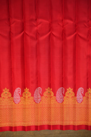 GADWAL PURE SILK MEENAKARI TURNING BORDER SAREE