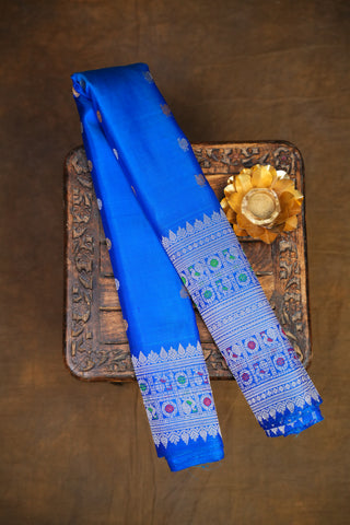 GADWAL PURE SILK MEENAKARI TURNING BORDER SAREE