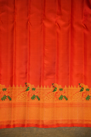 GADWAL PURE SILK MEENAKARI TURNING BORDER SAREE
