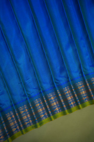 GADWAL PURE SILK SMALL BORDER CHECKS HANDLOOM SAREE