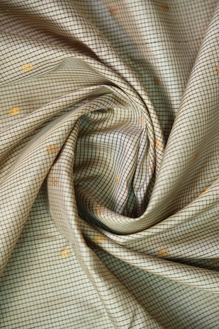 GADWAL PURE SILK SMALL BORDER CHECKS HANDLOOM SAREE
