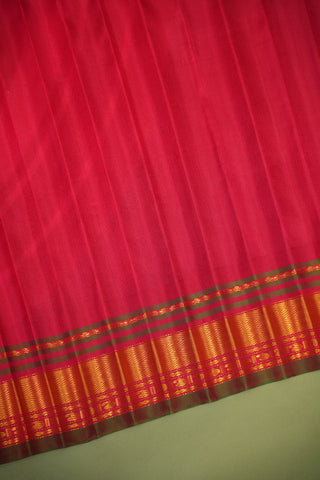 GADWAL PURE SILK SMALL BORDER CHECKS HANDLOOM SAREE